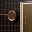 Woood Wandlamp Gloomy rond metaal bruin