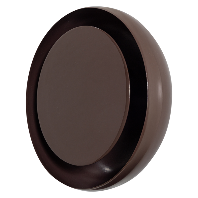 Woood Wandlamp Gloomy rond metaal bruin