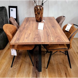 WoonMax Showroommodel Eettafel Novac rechthoekig 160 x 90 Sheesham