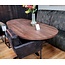 WoonMax Showroommodel Eettafel Orion Deens Ovaal 220 x 110 Dark Almond