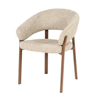 By Boo Eetkamerstoel Sedia with armrest - bruin