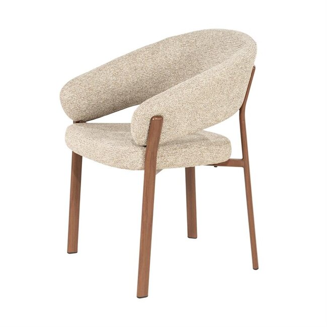 By Boo Eetkamerstoel Sedia with armrest - bruin