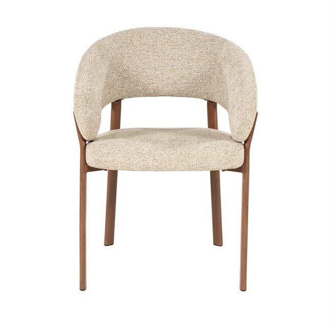 By Boo Eetkamerstoel Sedia with armrest - bruin