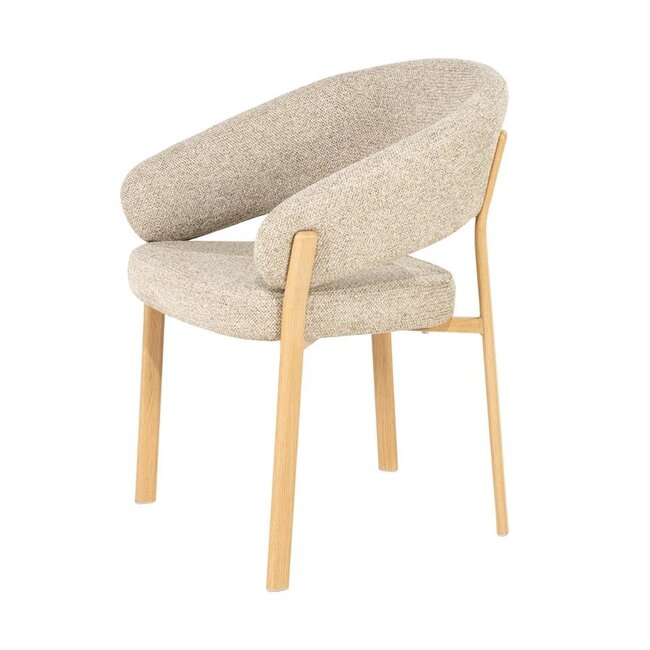By Boo Eetkamerstoel Sedia with armrest - natural