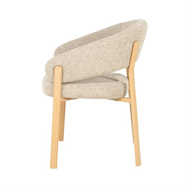 By Boo Eetkamerstoel Sedia with armrest - naturel