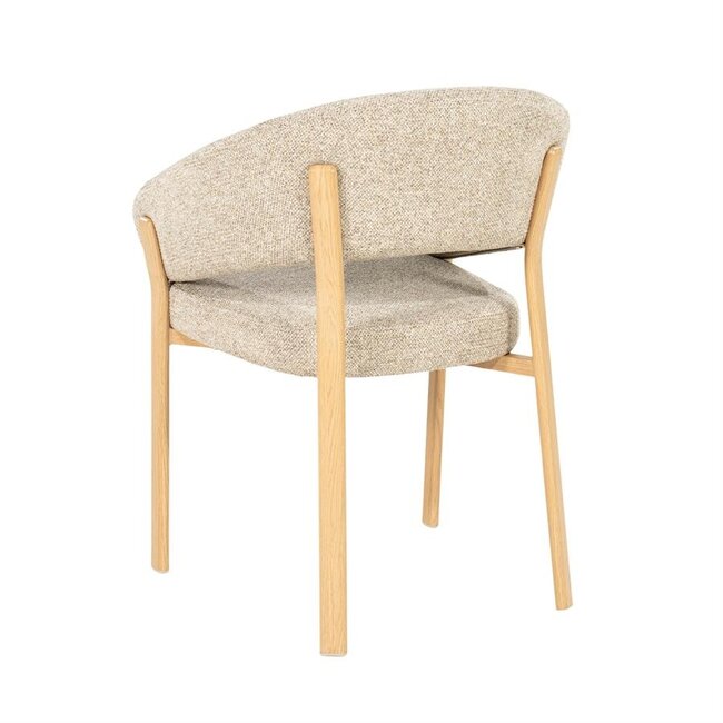 By Boo Eetkamerstoel Sedia with armrest - naturel