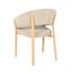 By Boo Eetkamerstoel Sedia with armrest - naturel