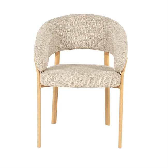 By Boo Eetkamerstoel Sedia with armrest - naturel
