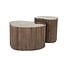 By Boo Salontafel Nice – set van 2 - bruin