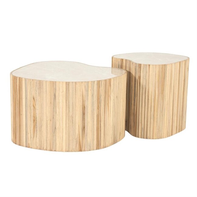 By Boo Salontafel Nice – set van 2 – naturel