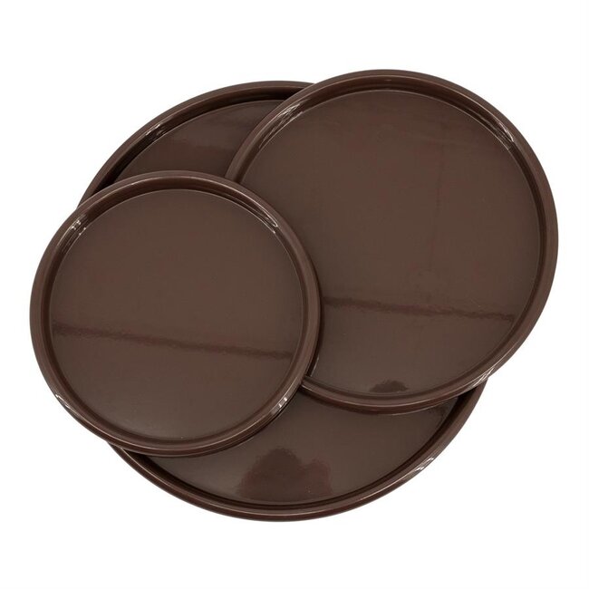 By Boo Schalen – set van 3 – TrioTone - bruin