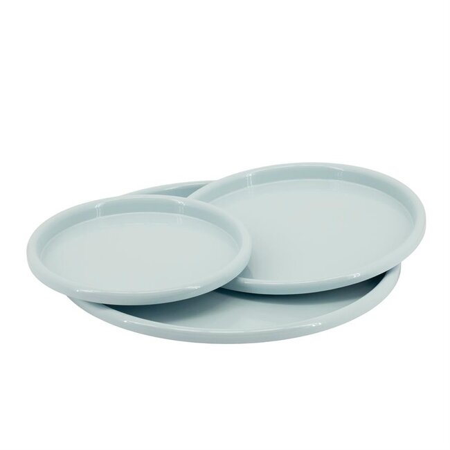 By Boo Schalen – set van 3 – TrioTone - Lichtblauw