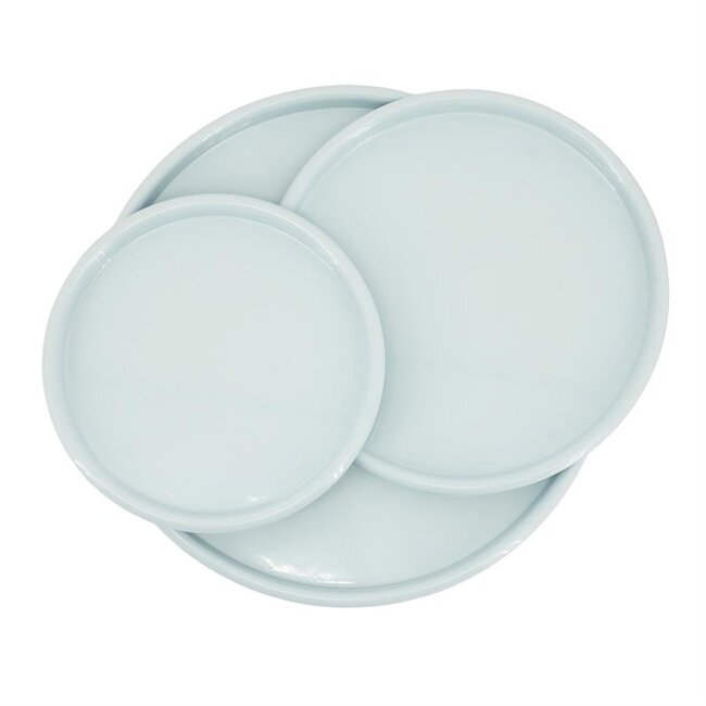 By Boo Schalen – set van 3 – TrioTone - Lichtblauw