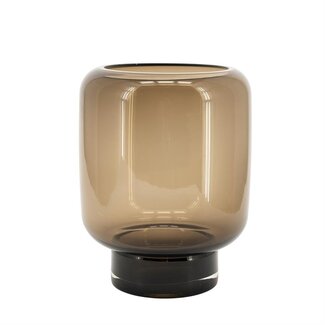 By Boo Vaas  / Windlicht Solenne groot - bruin