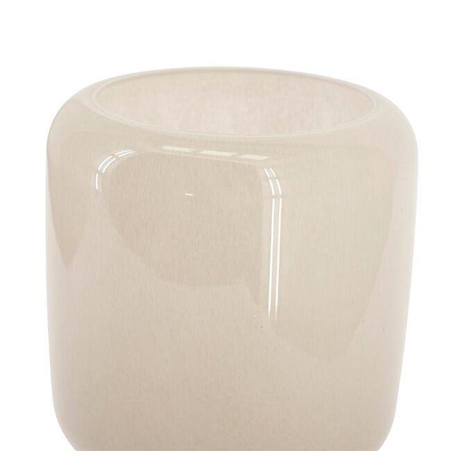 By Boo Vaas  / Windlicht Solenne groot - taupe