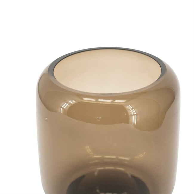 By Boo Vaas  / Windlicht Solenne klein - bruin