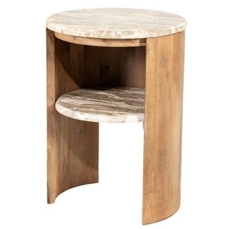 By Boo Bijzettafel Marbelon - Ø 40 cm