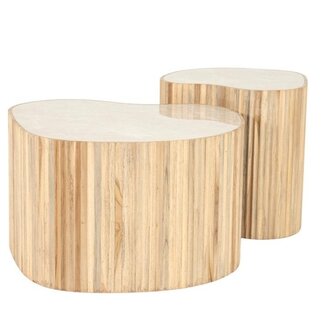 By Boo Salontafel Nice – set van 2 – naturel