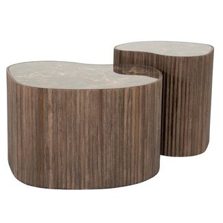 By Boo Salontafel Nice – set van 2 - bruin