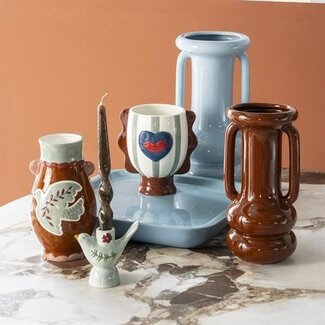 By Boo Vaas Oorah groot - Lichtblauw