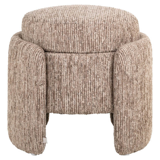 Richmond Interiors  Poef & Voetenbank Cupid Mocca met opbergruimte