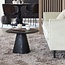 Woood Posture salontafel hout zwart ø70cm