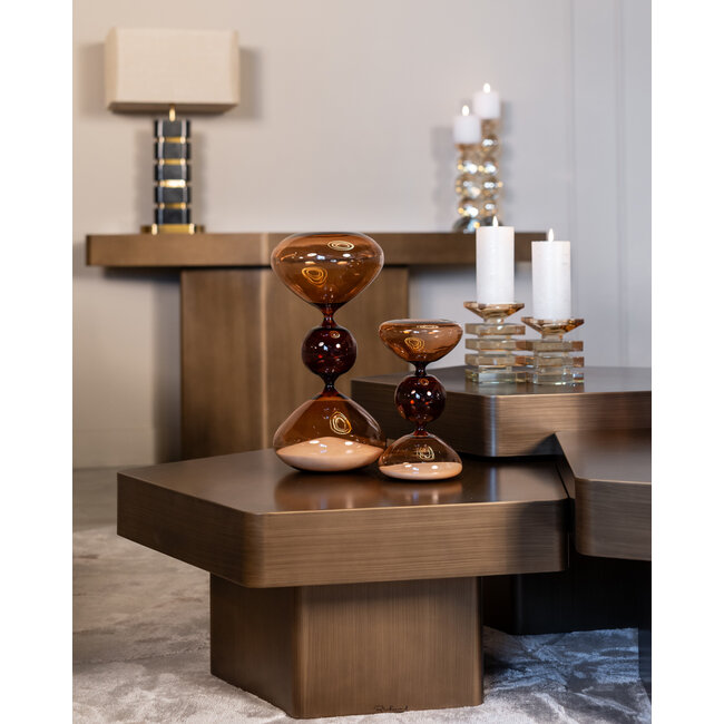 Richmond Interiors  Salontafel Hexa set van 3 geborsteld Goud