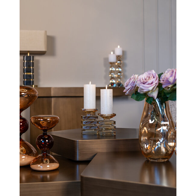 Richmond Interiors  Salontafel Hexa set van 3 geborsteld Goud