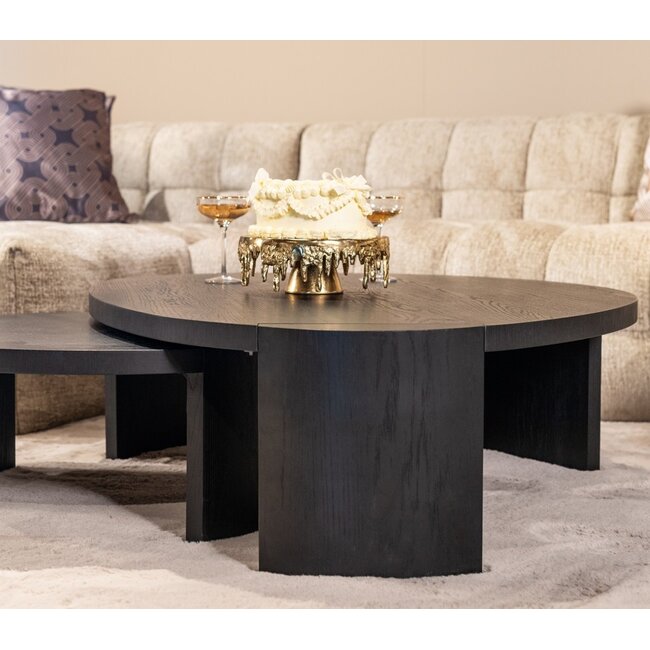 Richmond Interiors  Salontafel Navarino set van 2 Dark coffee