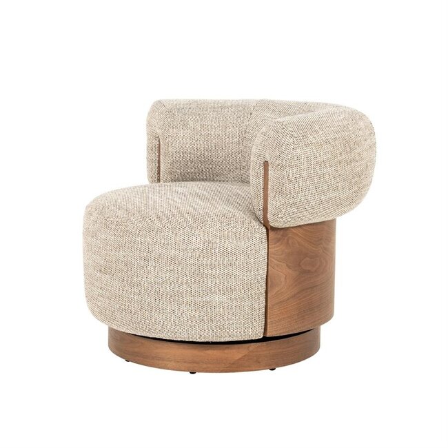 Eleonora Fauteuil Nila bruin - taupe Vanu