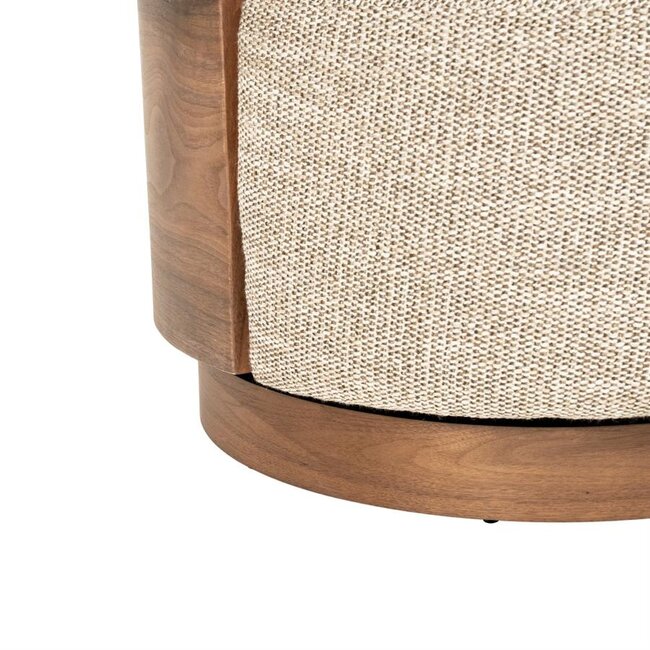 Eleonora Fauteuil Nila bruin - taupe Vanu