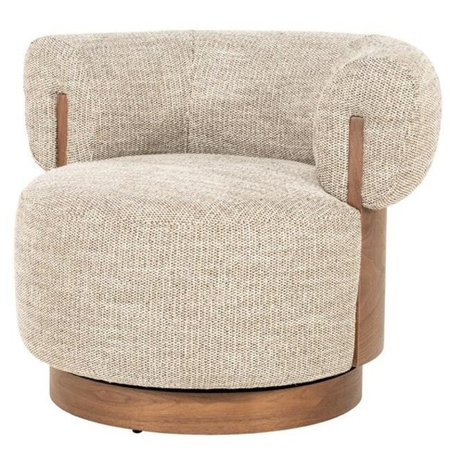 Eleonora Fauteuil Nila bruin - taupe Vanu