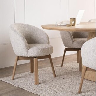 Eleonora Stoel Livia - beige Hush