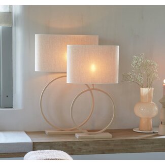 Light en Living Lampenkap ovaal BRESKA parel wit - Diverse maten