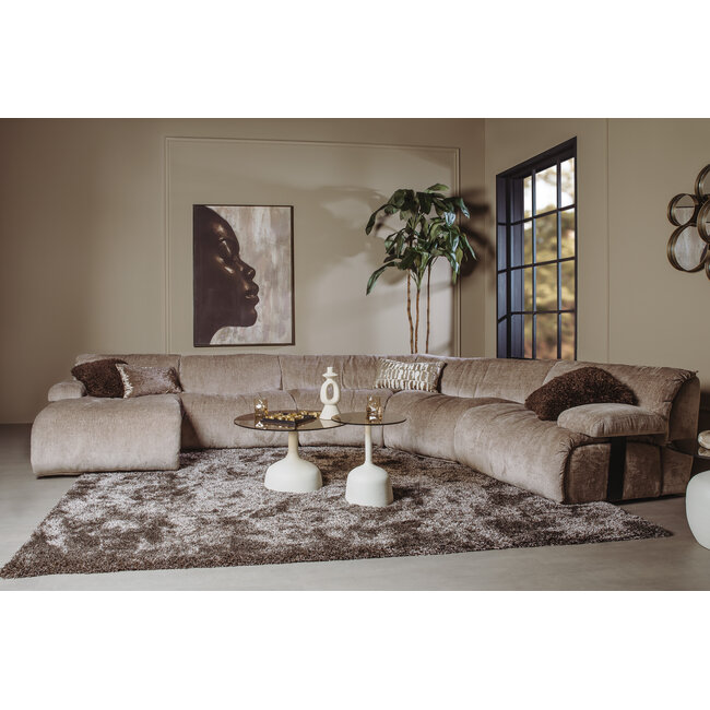 Tower Living Redford Chaise Longue zonder arm - Touch 04 taupe