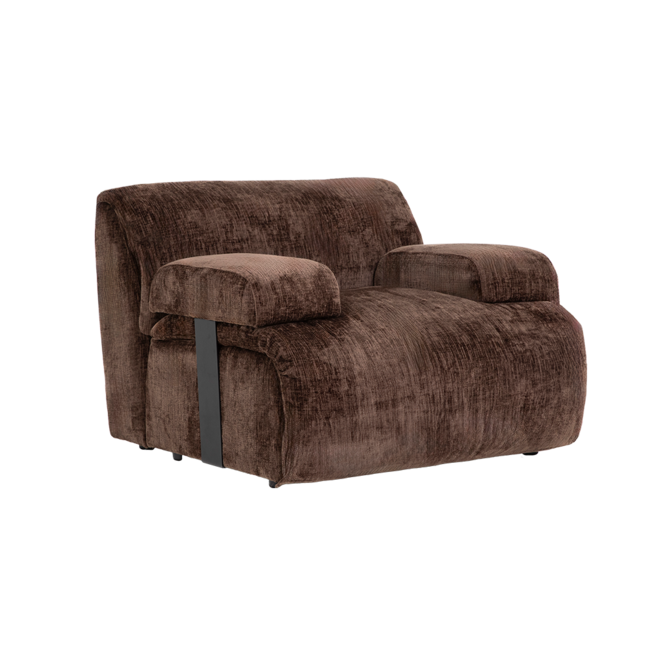 Tower Living Redford 1-zits zonder arm - Touch 106 bruin