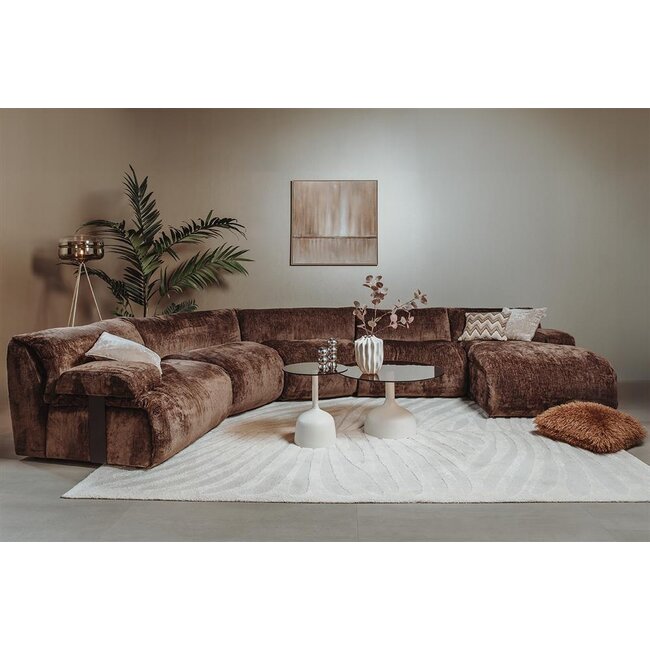 Tower Living Redford Chaise Longue zonder arm - Touch 106 brown