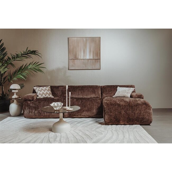 Tower Living Redford Chaise Longue zonder arm - Touch 106 brown