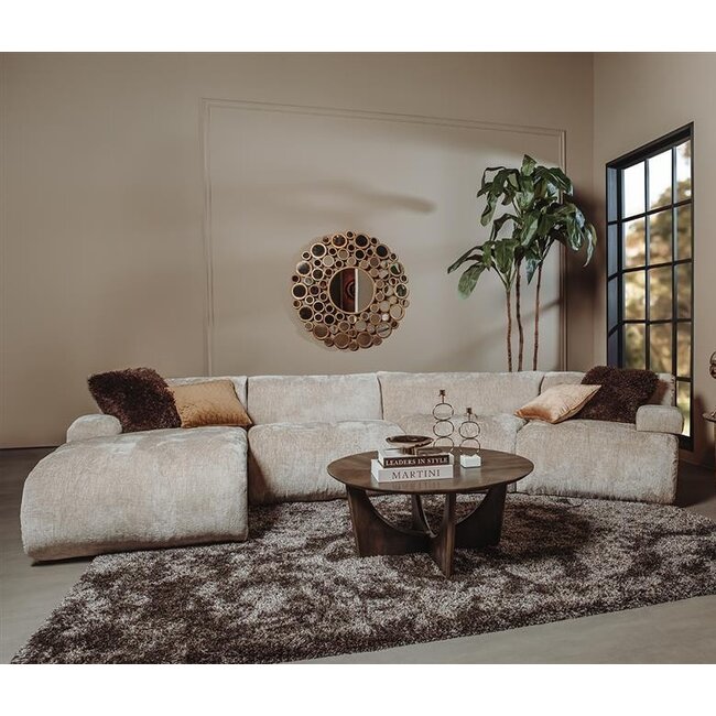 Tower Living Redford loungebank XL - 3 kleuren - loungegedeelte, 2 rechte elementen, 1 hoekelement en 2 armleuningen