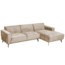Tower Living Leeds 2 5-AL + Chaise R - Touch 102 Beige