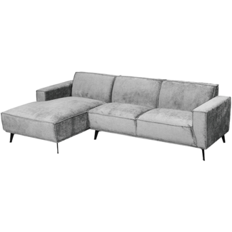 Tower Living Leeds 2 5-AR + Chaise L - Touch 27 Light grey