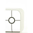 Light en Living Lampenkap vierkant rond hoog 30-30-35 cm BRESKA parel wit