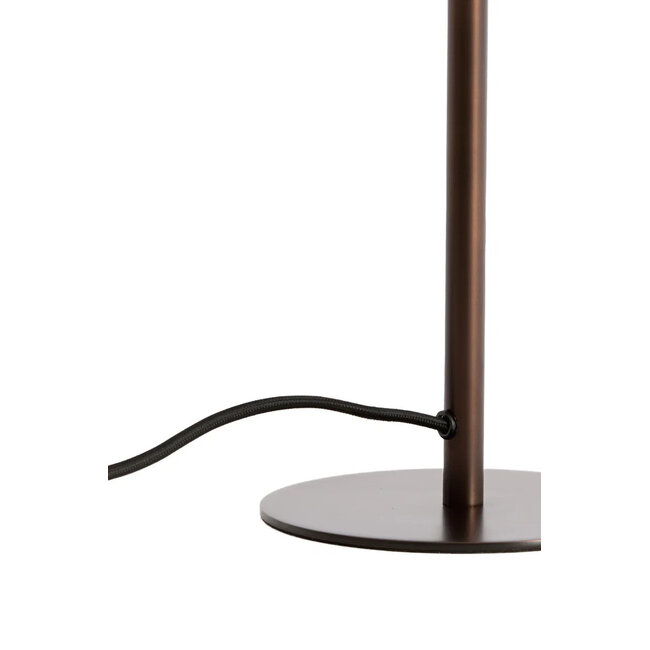 Light en Living Tafellamp Ø20x34 cm CEDILLO metallic mat donker bruin-zwart