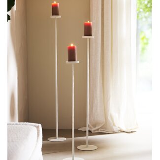 Light en Living Kaarsenhouder Ø18x120 cm ESINE crème