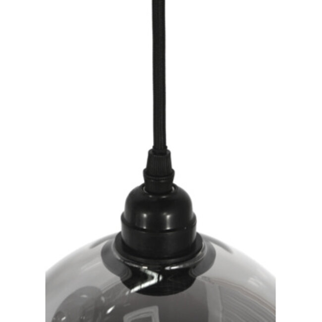 Light en Living Hanglamp Kai 3-lichts smoke glas Ø30x19 cm