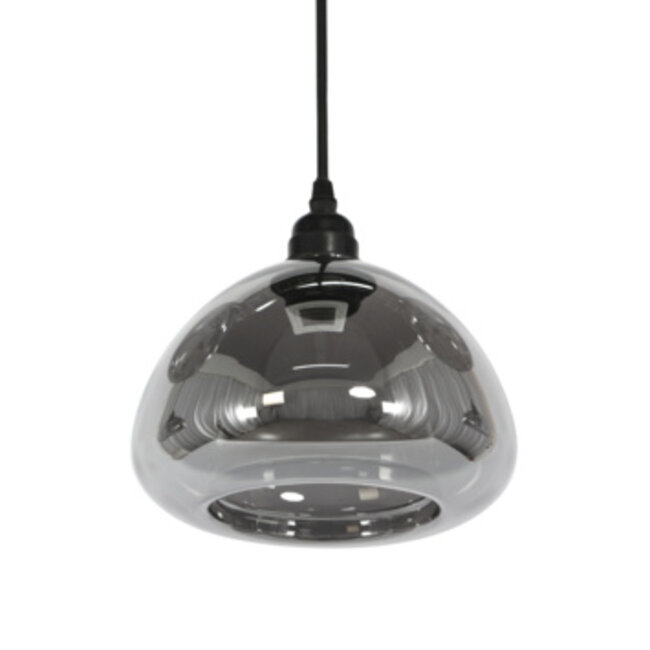 Light en Living Hanglamp Kai 3-lichts smoke glas Ø30x19 cm