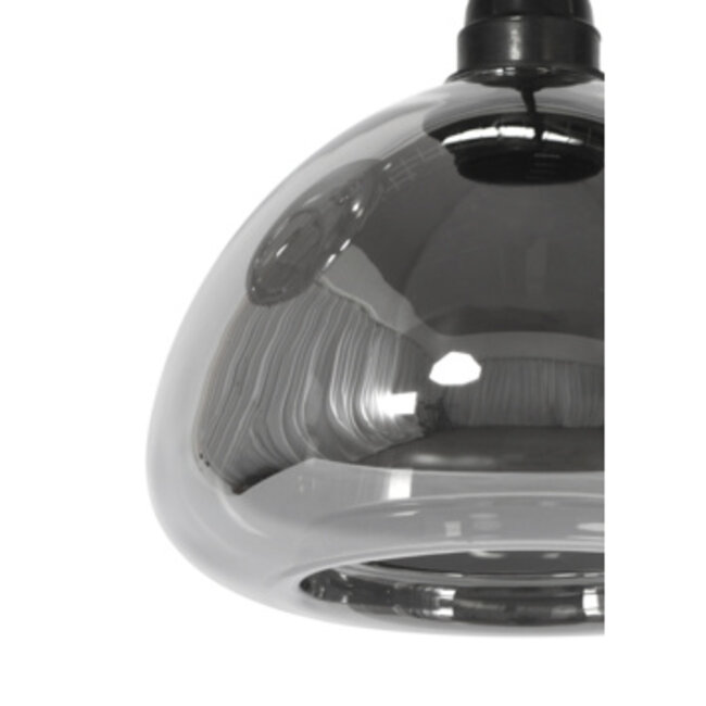 Light en Living Hanglamp Kai 3-lichts smoke glas Ø30x19 cm