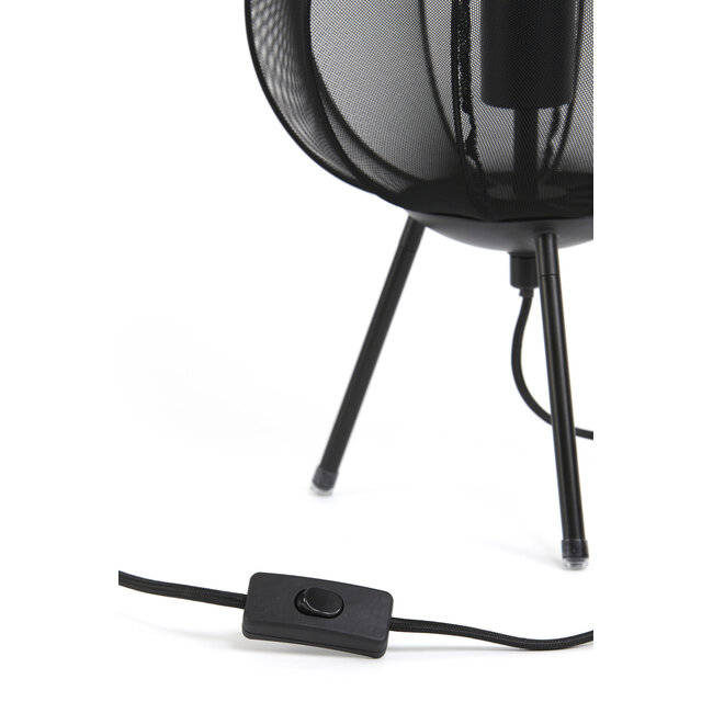 Light en Living Tafellamp Ø34x60 cm PLUMERIA zwart