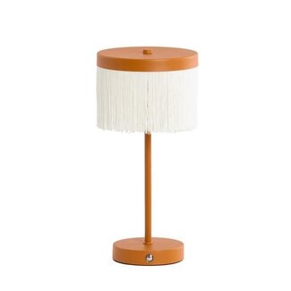 Light en Living Tafellamp LED Ø17x35 cm DINY mat oranje+crème