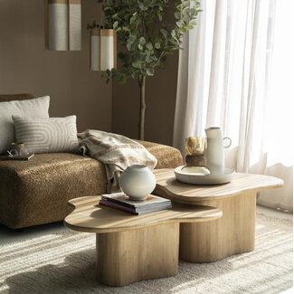 By Boo Salontafel set Fall - lichtbruin